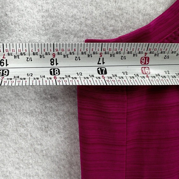 Athleta Rise Above Rib Crop Tank Top Womens SMALL Pink‎ Stretch - Picture 12 of 14